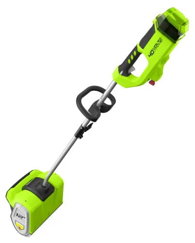 Снегоуборщик Greenworks / Гринворкс GD40SSK5 аккумуляторный, в корпусе из металла и пластика, 40В / снегоуборочная техника