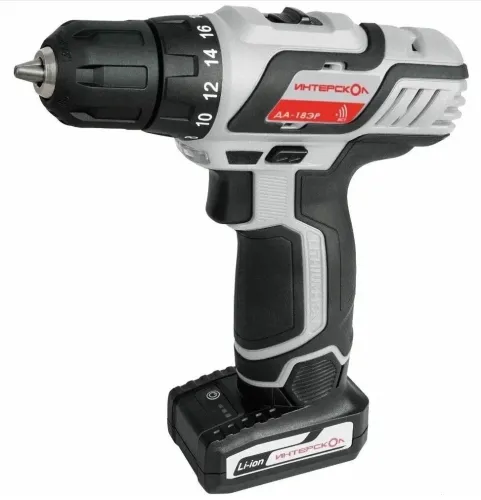 Дрель-шуруповерт Интерскол ДА-18ЭР ПРОМО, 18В, Li-Ion, 2А/ч