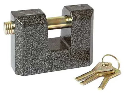 Замок навесной ЧАЗ ВС2-3А дисковый, металлический, 3 ключа, дужка диаметром 14мм / средства защиты
