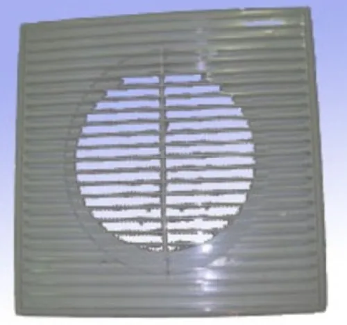 Решетка вентиляционная Event / Эвент Планета П2121П с сеткой, из пластика, белая, размер 210х210мм / строительство и ремонт