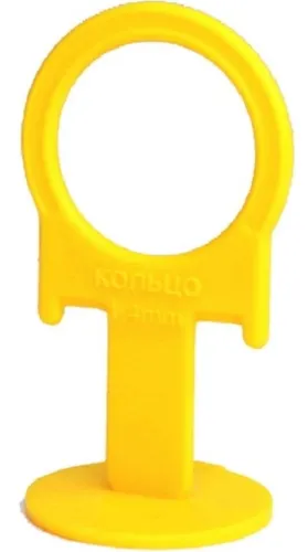 Зажим для плитки DECOR Кольцо пластиковый желтый 1.4мм 300шт