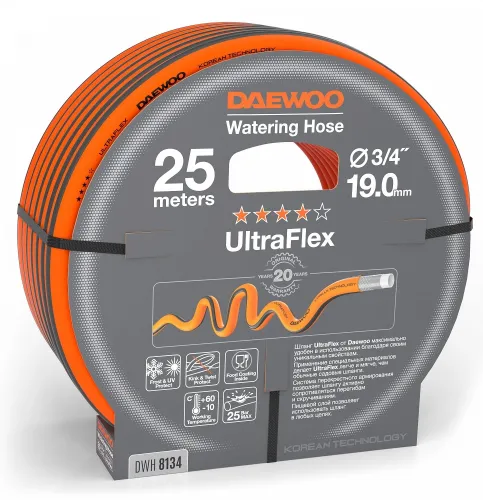 Шланг DAEWOO UltraFlex армированный 3/4" 25м DWH 8134