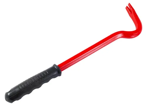 Гвоздодер РемоКолор шестигранный, с обрезиненой рукояткой, стальной, красный, длина 30см / инструменты для ремонта и строительства