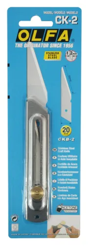 Нож строительный OLFA / Олфа с выдвижным лезвием, из металла, серый, 170мм / инструменты