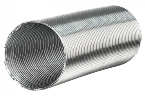 Воздуховод ЭРА гофрированный, алюминиевый, диаметр 200мм, 1м