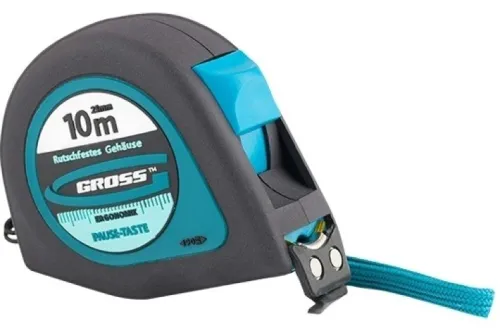 Измерительная рулетка GROSS Ergonomisch 10м, артикул 31105