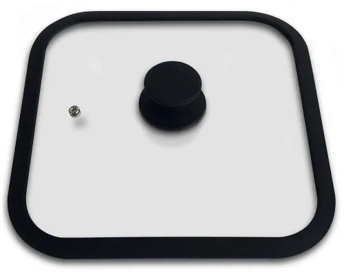 Крышка Mallony QUADRATO 26х26см, сталь/стекло, 003666