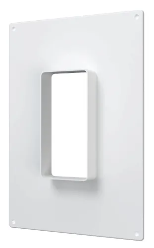 Площадка торцевая ЭРА 612ПТВ вертикальная, пластиковая, белая, внешний размер 180×250мм / вентиляция