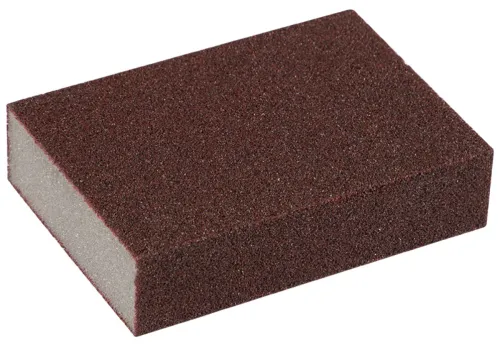 Губка кухонная Рыжий кот Карборундовая для очистки сильных загрязнений, прямоугольная, 10х7х2.5см / хозяйственные товары
