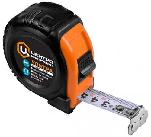 Рулетка Центроинструмент УЛЬТРА 5м, магнит, пластик
