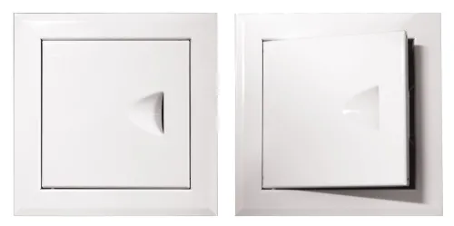 Ревизионный люк Event / Эвент Планета сантехнический, металлический, белый, 40×40см / строительство и ремонт