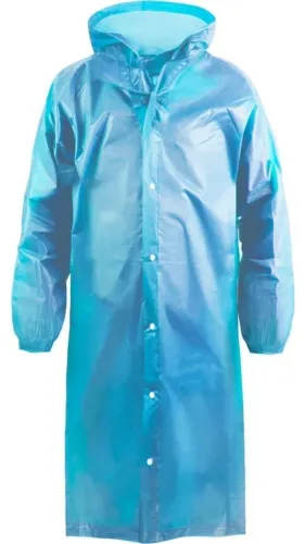 Дождевик Komfi с капюшоном, голубой, 70×118см, DPL002E