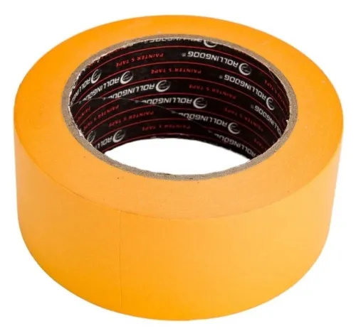 Малярная лента Rollingdog Washi Tape, желтая, 48мм x 50м