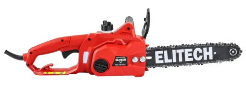 Электропила Elitech ПЭ 142ПО цепная, 1400Вт, шина 30см