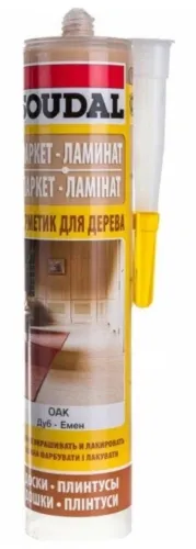 Герметик акриловый Soudal паркетный, цвет дуб, 280мл