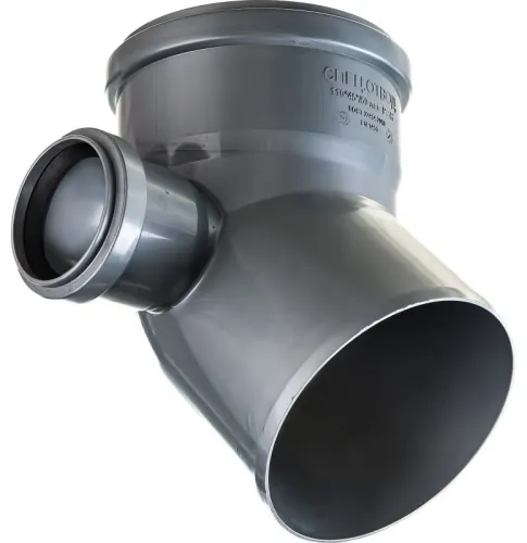 Отвод канализационный Lammin Lm35041050450, полипропилен, серый
