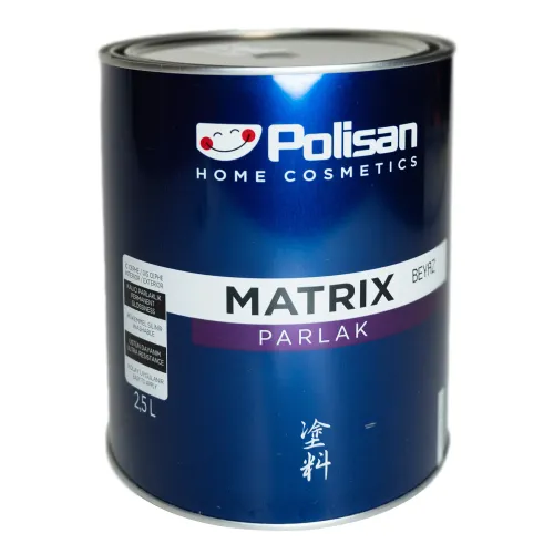 Эмаль Polisan Matrix Parlak, алкидная, глянцевая, 2.5л, Турция