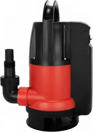 Фекальный насос Jemix / Джемикс ФН-125-5 погружной, с поплавковым выключателем, в корпусе из пластика, красный, 125л/мин, глубина 3м, напор 5м, 400Вт / дом и сад