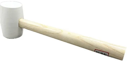 Киянка RUBI / Руби с деревянной рукояткой, резиновая, бежевая / инструменты