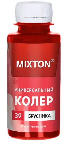 Колер для краски MIXTON паста универсальная, цвет брусника, 0.1л