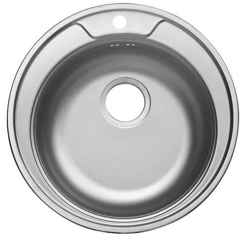 Мойка Ukinox Фаворит круглая нержавеющая сталь 50см