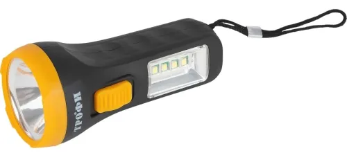 Ручной фонарь ЭРА Трофи UB-101 на батарейках светодиодный, в пластиковом корпусе, черный, 105х45х45мм, 22Лм, 50м / аксессуары для туризма