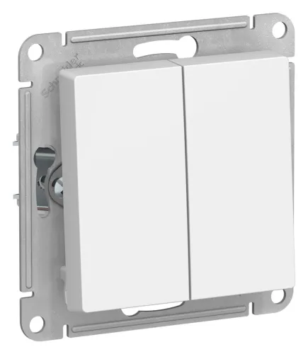 Выключатель Atlas Design ATN000151 двухклавишный 250В 10А