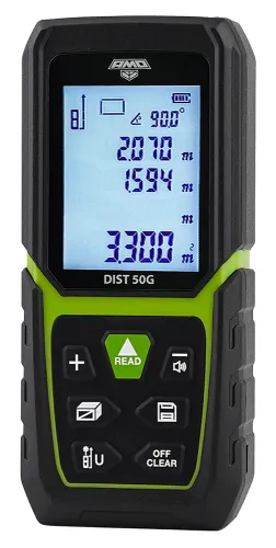 Лазерный дальномер AMO DIST 50G зеленый луч, 50м