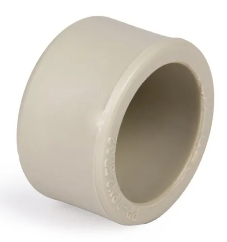 Заглушка для труб Lammin PPR 32, полипропилен, серая, 1 шт.