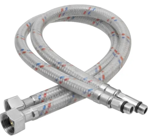 Гибкая подводка для воды MIXTON, ГП002007, 1/2" (М10), 1.2м, 2шт