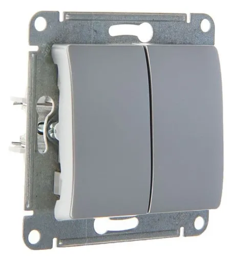 Выключатель Schneider Electric Atlas Design 2-клавишный 250В 10А