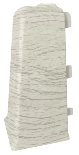 Угол наружный для плинтуса MIXTON / Микстон 7029 для декорирования стыка, из ПВХ, серый, 70мм, 2шт. / отделочные материалы