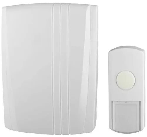 Звонок дверной ЭРА D95 проводной, 1 мелодия, белый, IP44 / товары для дома