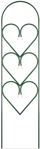 Шпалера Комплект-Агро Сердце металлическая зеленая 1300×350мм