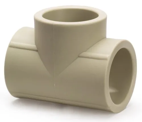 Тройник Lammin / Ламмин для труб, под сварку, полипропиленовый, серый, диаметром 50мм / водоснабжение