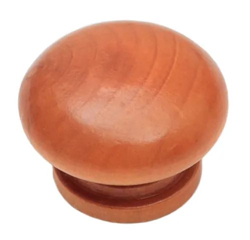 Ручка мебельная Скобяной кнопка круглая, для шкафов, из светлого дерева, 1шт. в упаковке / фурнитура для мебели