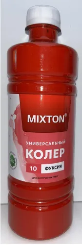 Колер для краски MIXTON / Микстон паста универсальная, цвет фуксия, 0.45л / строительство и ремонт