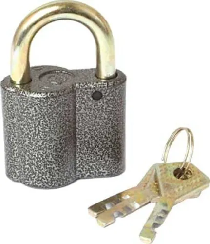 Замок навесной ЧАЗ ВС2-26 дисковый, металлический, 3 ключа