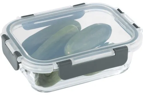 Контейнер пищевой Mallony Praktisch 600мл с крышкой, из стекла