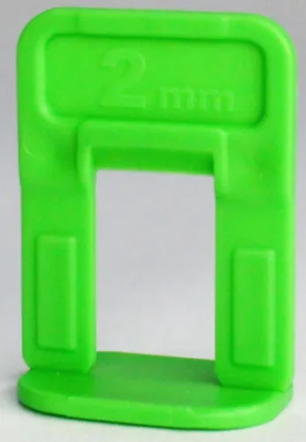 Зажим для выравнивания плитки DECOR / Декор Ворота СВП для горизонтальных и вертикальных поверхностей, пластиковый, зеленый, 2мм, 100шт. / строительство и ремонт