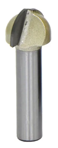 Фреза Elitech / Элитек галтельная полукруглая, 2 лезвия, стальная, диаметр 15.9мм, хвостовик 8мм, 10/42мм / инструменты