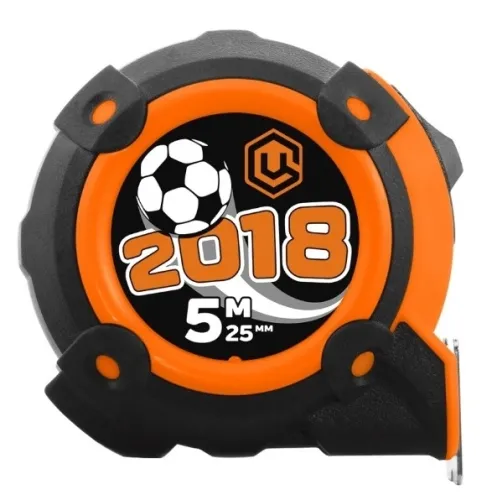 Измерительная рулетка Центроинструмент Футбол с автостопом, корпус из пластика, стальная лента, 5м / строительство и ремонт