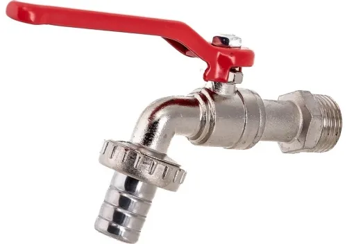 Кран шаровый для воды MIXTON угловой со штуцером ИС.080033