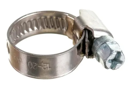 Хомут обжимной MIXTON / Микстон червячный, для шланга, из нержавеющей стали W2, диаметром 90-110мм, 1шт. / крепеж