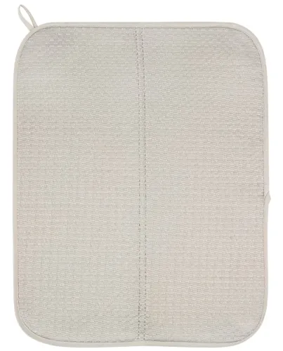 Коврик для сушки посуды Рыжий кот Skandi для бытового использования, из полиэстера и поролона, серый, размером 45×35см / товары для дома