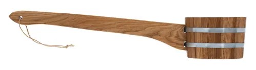 Ковш-черпак для бани Банные Штучки с длинной ручкой, из древесины дуба, 0.5л, 50см / товары для бань и саун