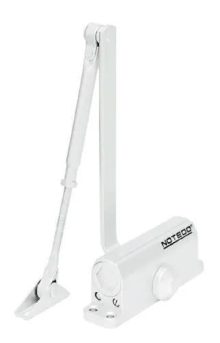 Доводчик дверной NOTEDO DC-120-1, гидравлический, белый, 900мм