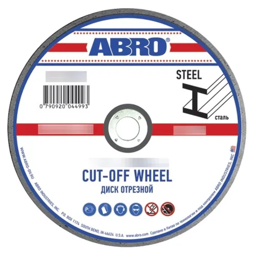 Круг отрезной ABRO CD-12508-RE, металл, 125x0.8мм