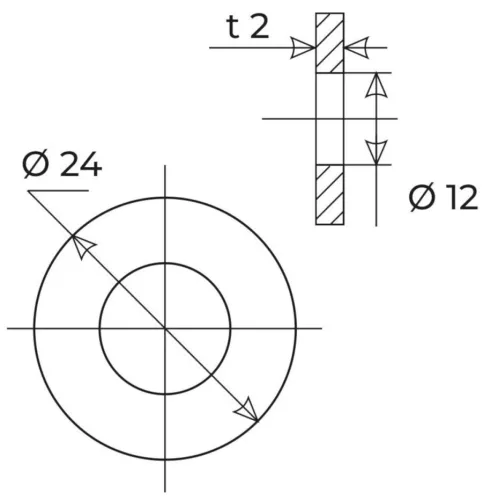 Прокладка сантехническая MasterProf силиконовая ИС.131195, 3/4", 2шт