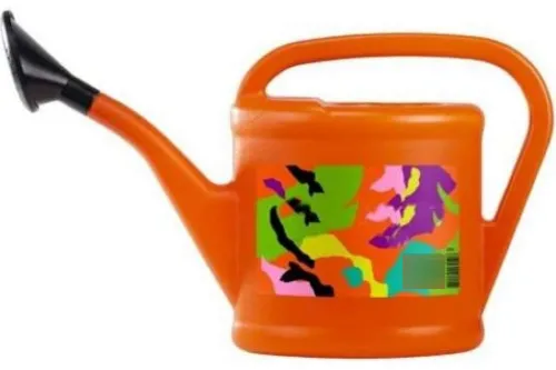 Лейка FINLAND с рассеивателем, пластик, оранжевая, 10л, арт. 2054